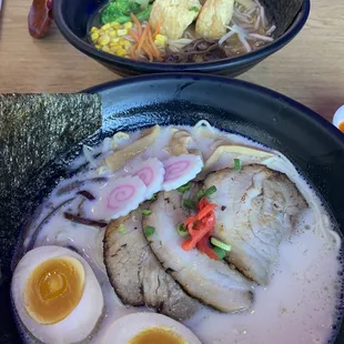 Vegetable Ramen and  Tonkatsu Ramen both were delicious.