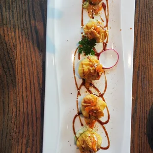 Crispy jumbo crab dumplings!