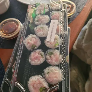 Yellow tail Jalapeño role is so good!