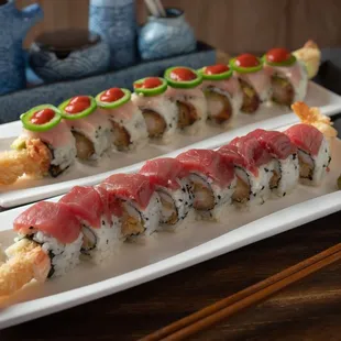 Throbbing Soul Roll and Twin Rivers Roll