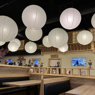 the interior of the restaurant