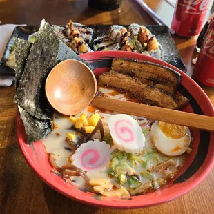 Extra spicy Akira volcano Ramen. Very tasty and delicious