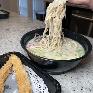 Shrimp tempura ramen
