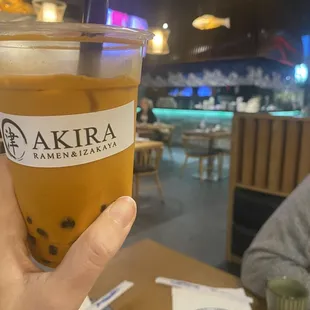 Thai tea w/ boba