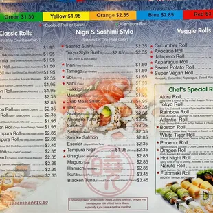 Menu inside