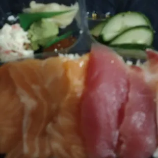 a variety of sushi on a plate