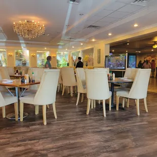 the dining area