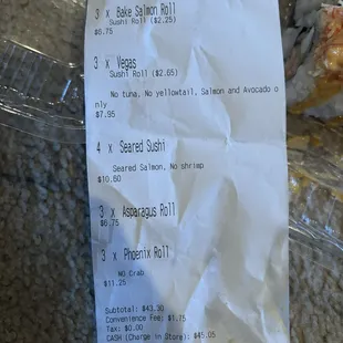 This is what we ordered