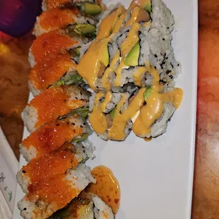 Lobster Roll and Philadelphia Roll