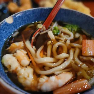 Seafood udon