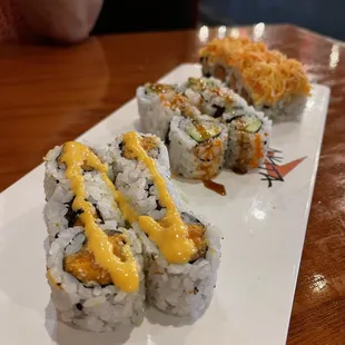 Sexy Girl, Dynamite, Snow Mountain rolls