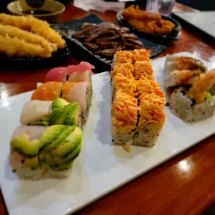 food, sashimi, sushi, sushi and sashimi