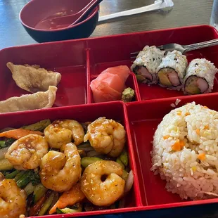 Shrimp bento box