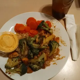 Teriyaki chicken meal.