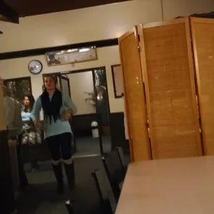 The front area of the store entrance.