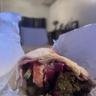 Falafel wrap