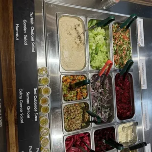 salads, interior