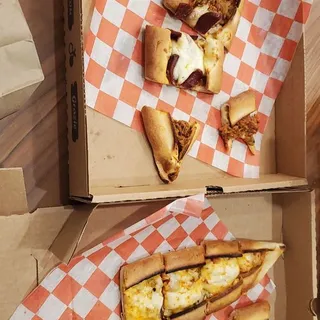 Meat lovers pide