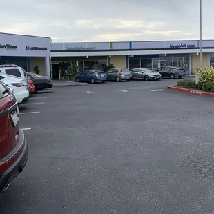 outside