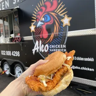 Crazy bird/hot chicken sandwich