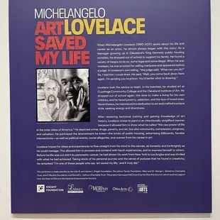 Profile of the Artist  Michelangelo LoveLace