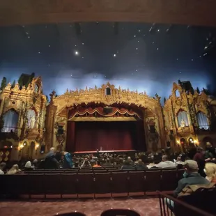 View from our seats before the show.