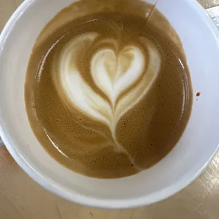 Cortado with homemade almond milk