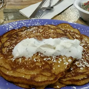Pumpkin pancakes