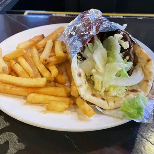Gyro &amp; fries
