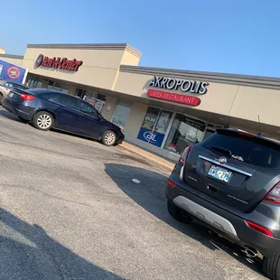 cars parked in a parking lot