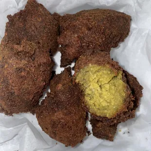 Falafel was dry