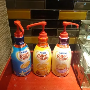 They have flavored creamers for coffee