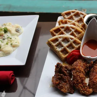 Chicken &amp; Waffles and Gnocchi