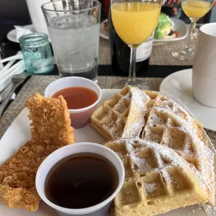 Chicken and Moroccan Chicken &amp; Waffles Brunch