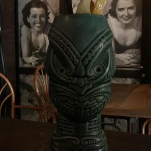 Tasty tropical cocktail and showing off more of the decorations inside