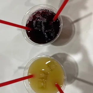 Bissap and ginger drinks! So refreshing!