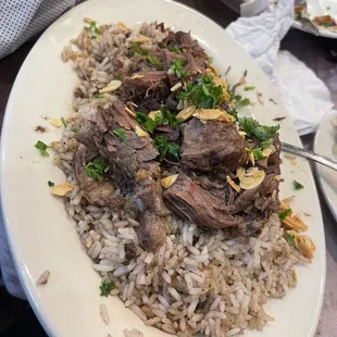 Rice with the most tender lamb ever