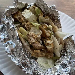Chicken shawarma wrap