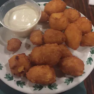 Cheese nuggets. Yum.