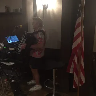 Accordion player on Fridays!