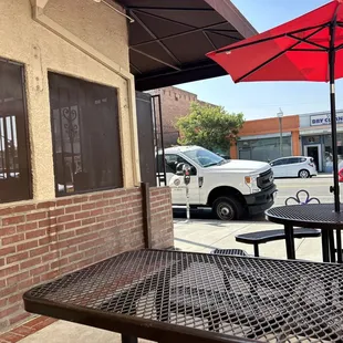 Outside eating area