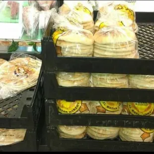 a variety of breads and pastries