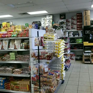 a grocery store filled with food