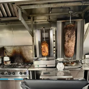 Chicken and beef shawarma