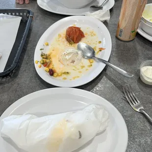 The empty plates say it all.