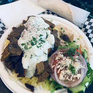 17. Gyro Lamb & Beef Plate