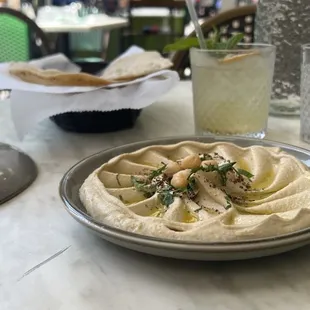 Hummus was outstanding.