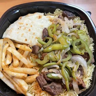 P4. Beef Kebob Plate