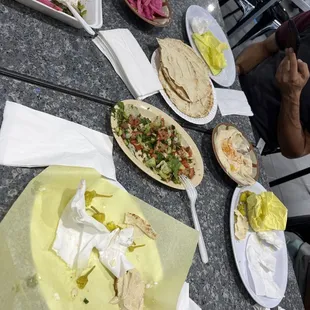 It was so good that the plates are empty