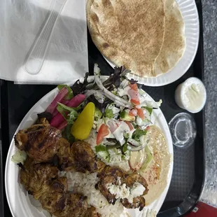 chicken kabab plate